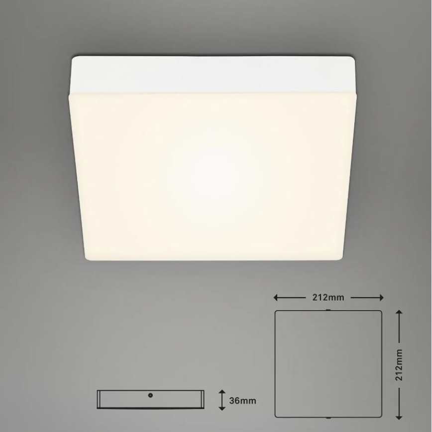 Briloner 7070-016 - LED Плафониера FLAME LED/16W/230V бял