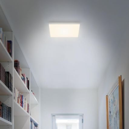 Briloner 7071-014 - LED Плафониера FLAME LED/21W/230V 3000K 28,7x28,7 см сребрист