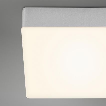 Briloner 7071-014 - LED Плафониера FLAME LED/21W/230V 3000K 28,7x28,7 см сребрист