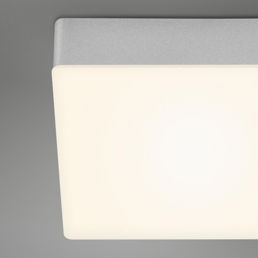 Briloner 7071-014 - LED Плафониера FLAME LED/21W/230V 3000K 28,7x28,7 см сребрист