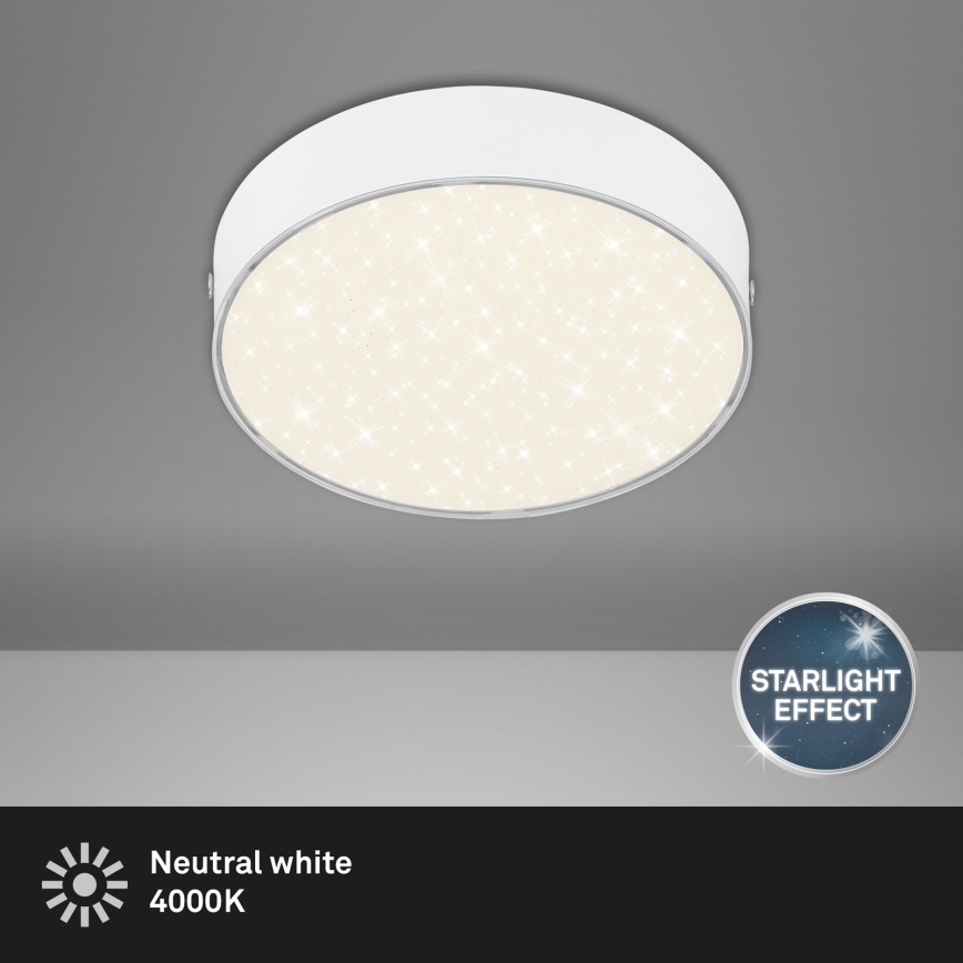 Briloner 7072-416 - LED Плафониера STAR SKY LED/11W/230V 4000K Ø 15 см бял