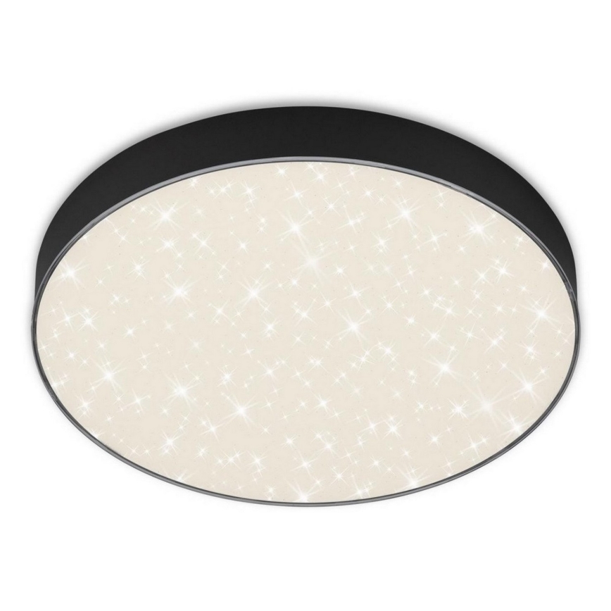 Briloner 7074-415 - LED Плафониера STAR SKY LED/21W/230V 4000K Ø 28 см черен