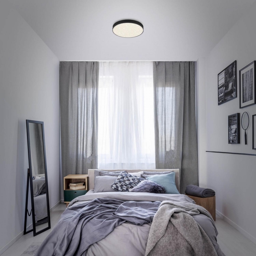 Briloner 7074-415 - LED Плафониера STAR SKY LED/21W/230V 4000K Ø 28 см черен