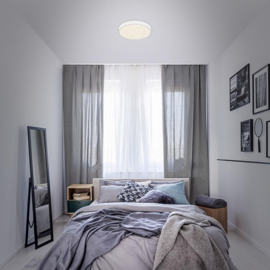 Briloner 7074-416 - LED Плафониера STAR SKY LED/21W/230V 4000K Ø 28 см бял