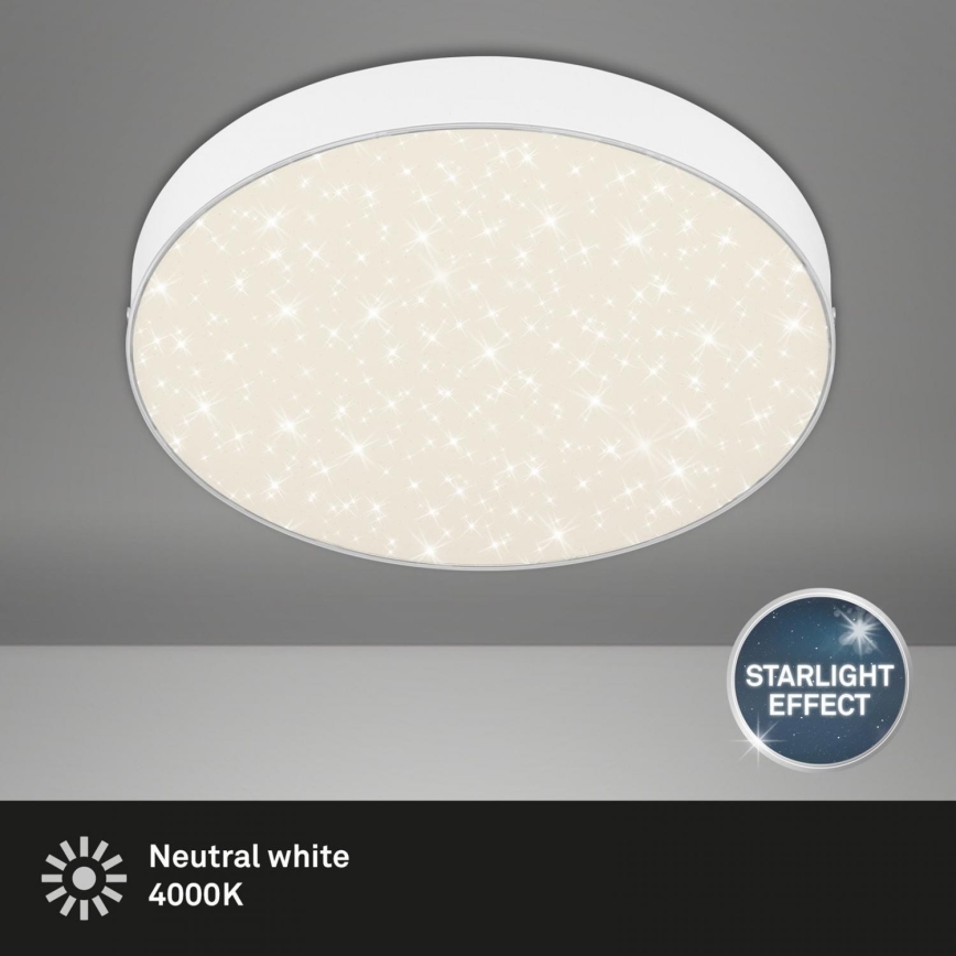 Briloner 7074-416 - LED Плафониера STAR SKY LED/21W/230V 4000K Ø 28 см бял