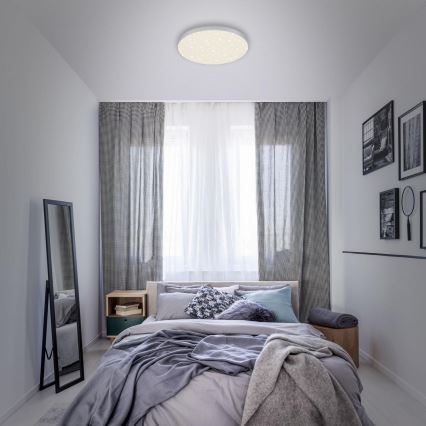 Briloner 7075-414 - LED Плафониера STAR SKY LED/24,5W/230V 4000K Ø 38 см сребрист