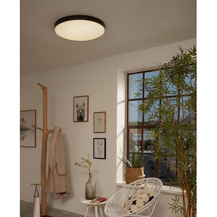 Briloner 7075-415 - LED Плафониера STAR SKY LED/24,5W/230V 4000K Ø 38 см черен