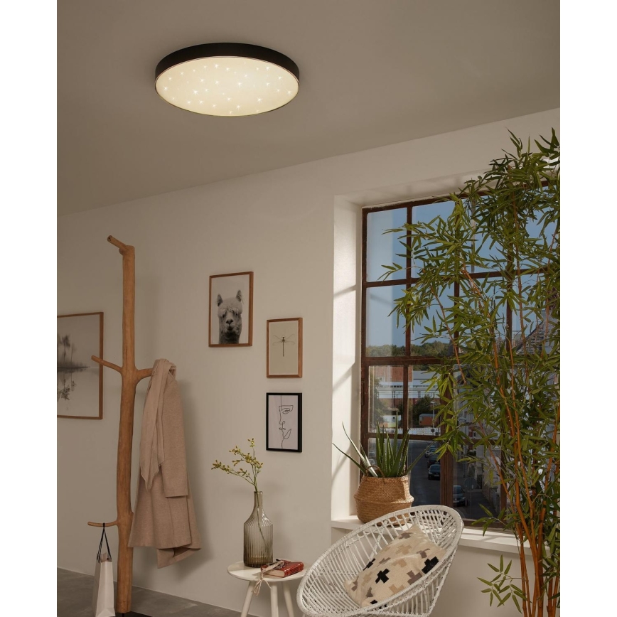 Briloner 7075-415 - LED Плафониера STAR SKY LED/24,5W/230V 4000K Ø 38 см черен