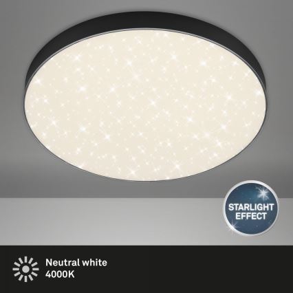 Briloner 7075-415 - LED Плафониера STAR SKY LED/24,5W/230V 4000K Ø 38 см черен