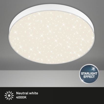 Briloner 7075-416 - LED Плафониера STAR SKY LED/24,5W/230V 4000K Ø 38 см бял