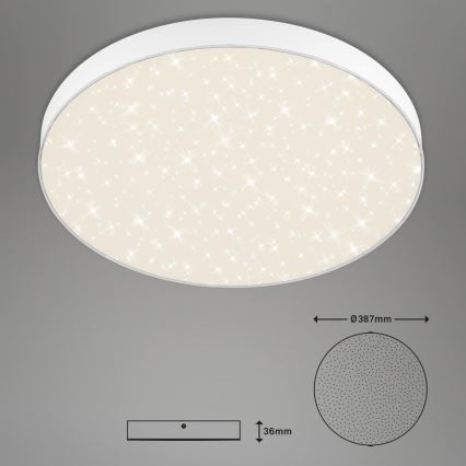 Briloner 7075-416 - LED Плафониера STAR SKY LED/24,5W/230V 4000K Ø 38 см бял
