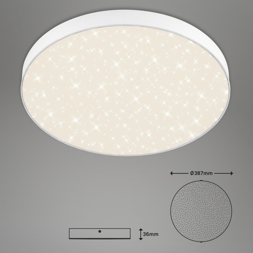 Briloner 7075-416 - LED Плафониера STAR SKY LED/24,5W/230V 4000K Ø 38 см бял