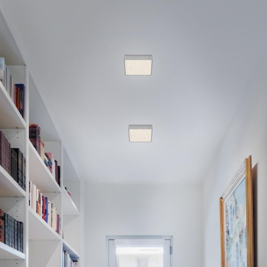 Briloner 7076-414 - LED Плафониера STAR SKY LED/11W/230V 4000K 15x15 см сребрист