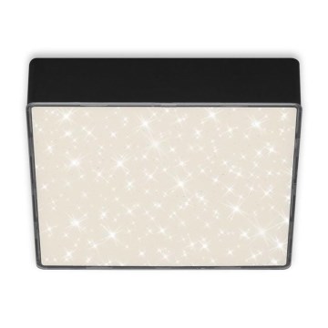 Briloner 7076-415 - LED Плафониера STAR SKY LED/11W/230V 4000K 15x15 см черен