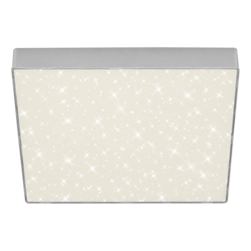 Briloner 7078-414 - LED Плафониера STAR SKY LED/21W/230V 4000K 28x28 см сребрист