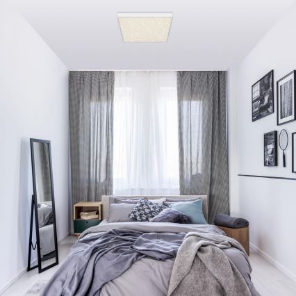 Briloner 7078-416 - LED Плафониера STAR SKY LED/21W/230V 4000K 28x28 см бял