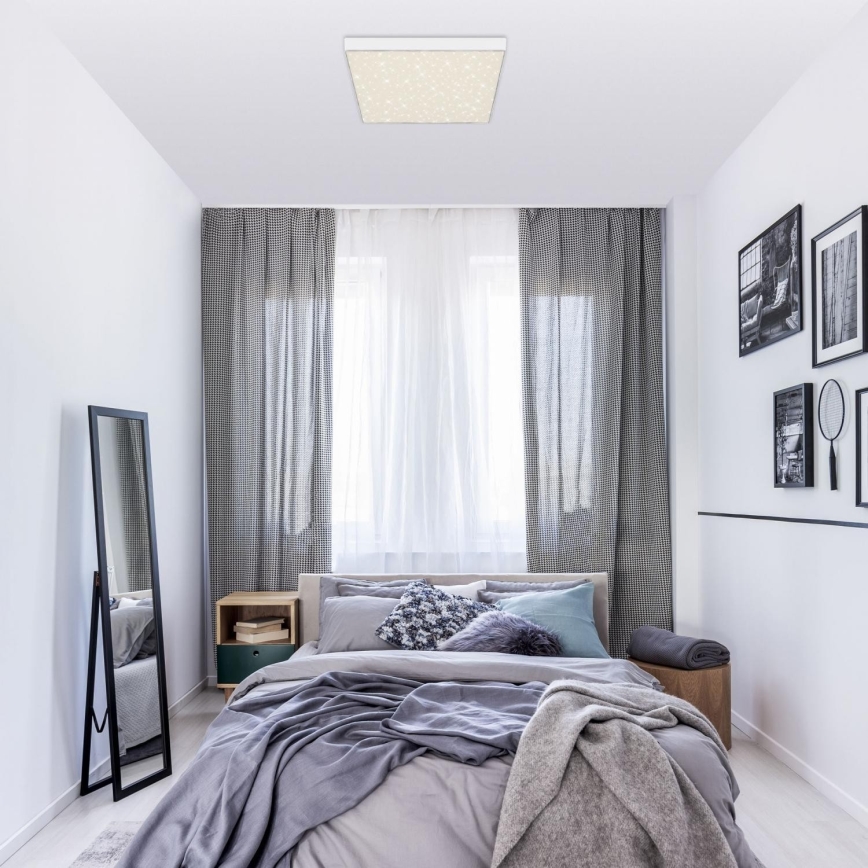 Briloner 7078-416 - LED Плафониера STAR SKY LED/21W/230V 4000K 28x28 см бял