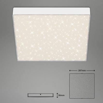 Briloner 7078-416 - LED Плафониера STAR SKY LED/21W/230V 4000K 28x28 см бял