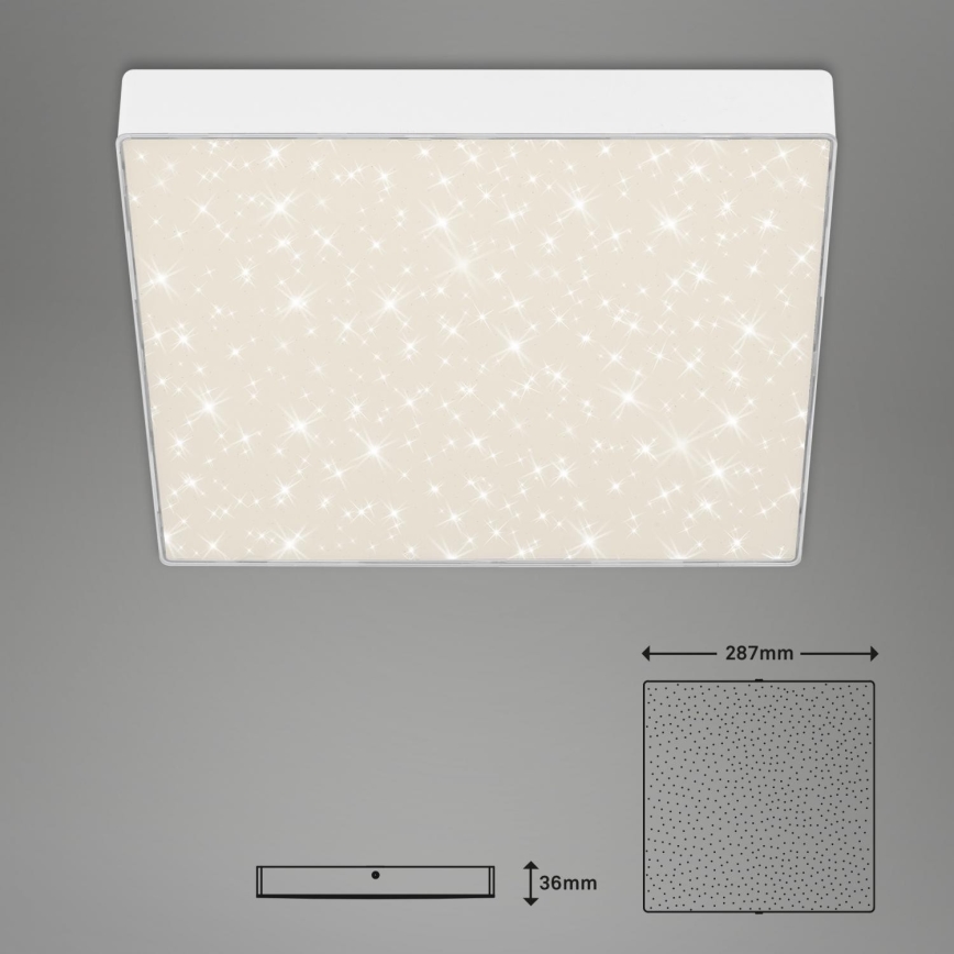 Briloner 7078-416 - LED таванно осветително тяло STAR SKY LED/21W/230V 4000K 28x28 см бяло