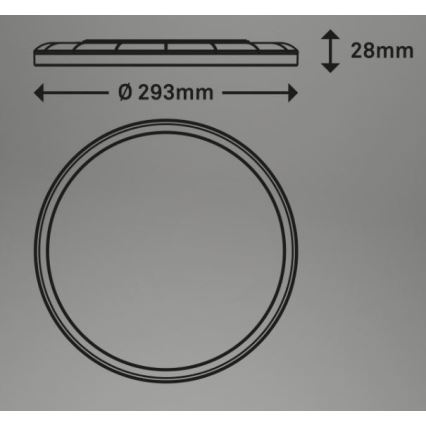 Briloner 7079-015 - LED Димируем плафон SLIM LED/18W/230V 2700-6500K + дистанционно управление