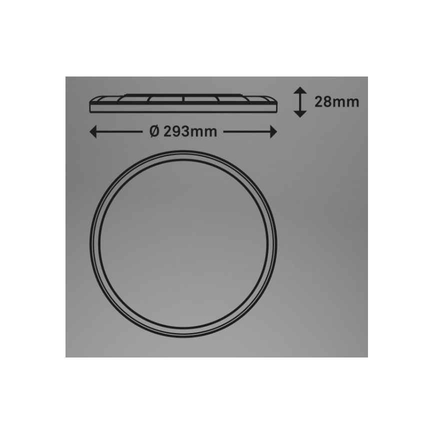 Briloner 7079-015 - LED Димируем плафон SLIM LED/18W/230V 2700-6500K + дистанционно управление