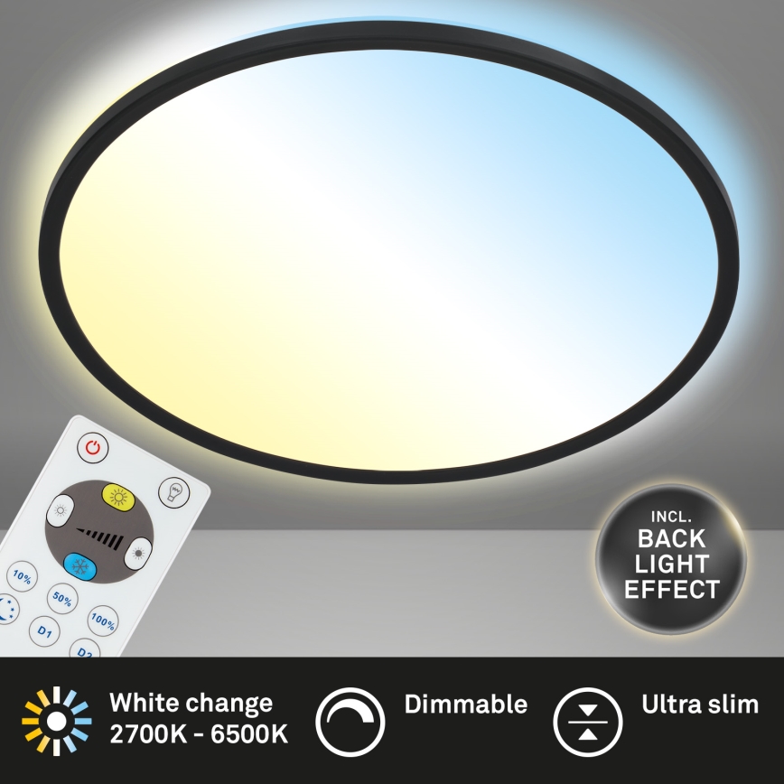 Briloner 7080-015 - LED Димируем плафон SLIM LED/22W/230V 2700-6500K + дистанционно управление