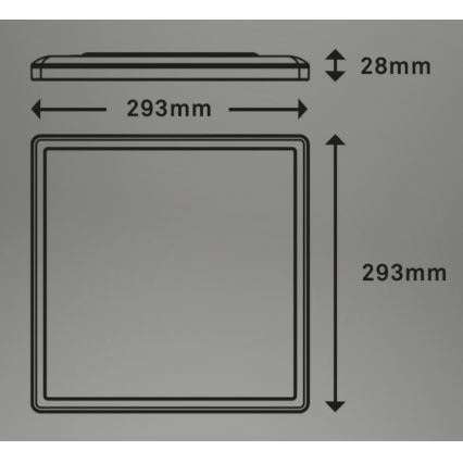 Briloner 7081-015 - LED Димируем плафон SLIM LED/18W/230V 2700-6500K + дистанционно управление