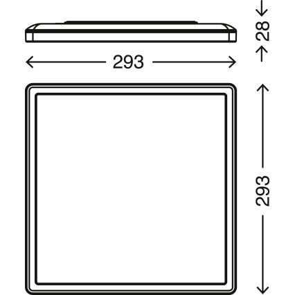 Briloner 7081-016 - LED Димируема лампа SLIM LED/18W/230V 2700-6500K + дистанционно