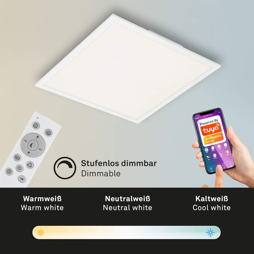 Briloner 7087-016 - LED RGBW Димируема лампа SMART LED/24W/230V 3000-6500K Wi-Fi Tuya + дистанционно управление