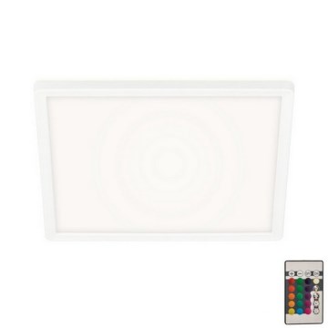 Briloner 7090-416 - LED RGBW Димируем плафон SLIM LED/15W/230V + дистанционно управление