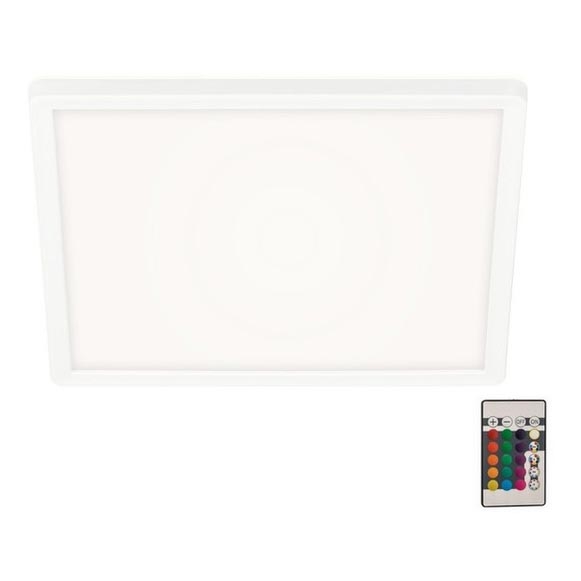 Briloner 7091-416 - LED RGBW Димируем плафон SLIM LED/22W/230V + дистанционно управление