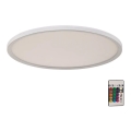 Briloner 7094-416 - LED RGBW Димируем плафон SLIM LED/22W/230V + дистанционно управление