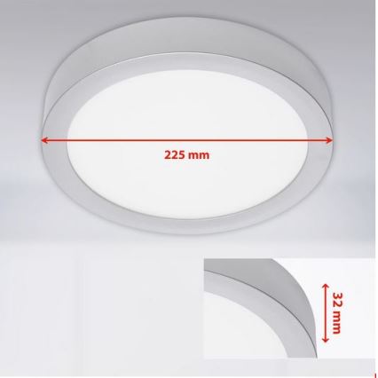 Briloner 7117-414 - LED Плафон FIRE LED/16,5W/230V 4000K