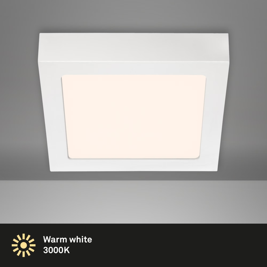 Briloner 7123-016 - LED таванно осветително тяло FIRE LED/12W/230V 3000K 17x17 см бяло