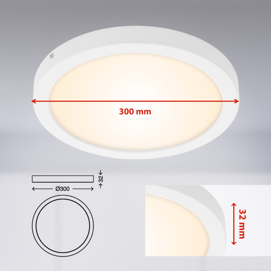 Briloner 7141-016 - LED Плафон FIRE LED/21W/230V