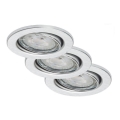 Briloner 7149-039 - Комплект от 3 LED регулируеми осветителни тела за баня 1xGU10/5W/230V IP23