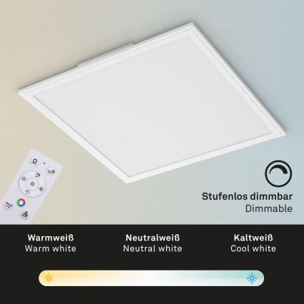 Briloner 7152-016 - LED RGB Димируем панел за повърхностен монтаж COLOUR LED/24W/230V 3000-6500K + дистанционно управление