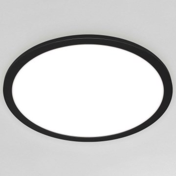 Briloner 7168-015 - LED Димируем плафон PIATTO LED/22W/230V 3000-6500K Ø 40 см черен + дистанционно управление