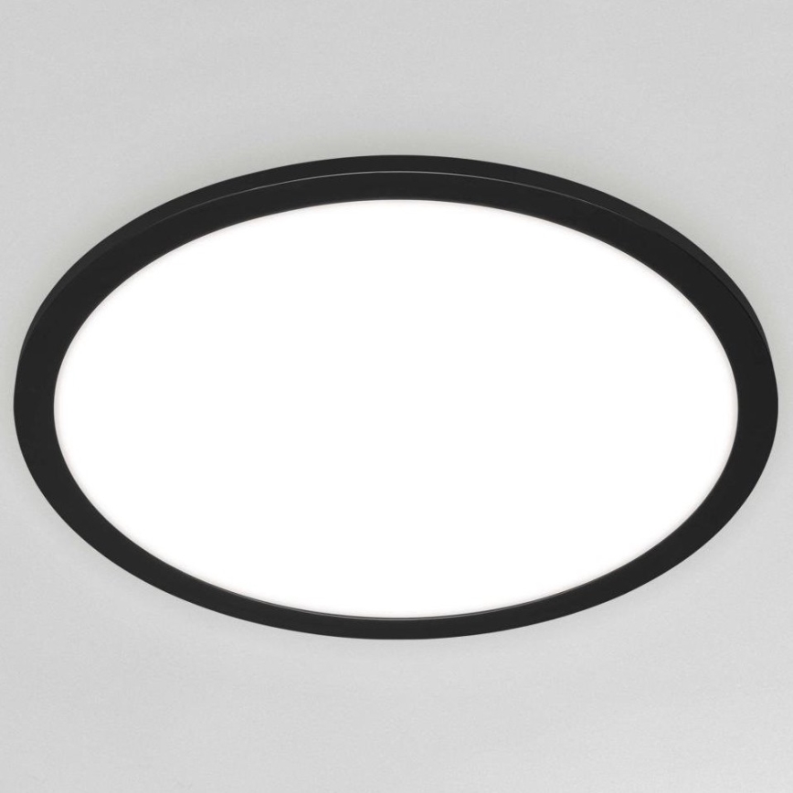 Briloner 7168-015 - LED Димируем плафон PIATTO LED/22W/230V 3000-6500K Ø 40 см черен + дистанционно управление
