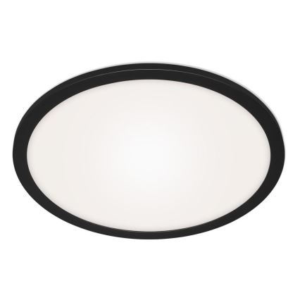 Briloner 7168-015 - LED Димируем плафон PIATTO LED/22W/230V 3000-6500K Ø 40 см черен + дистанционно управление