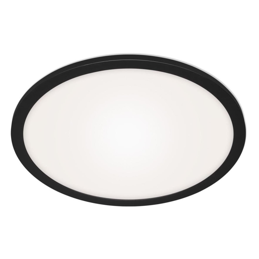 Briloner 7168-015 - LED Димируем плафон PIATTO LED/22W/230V 3000-6500K Ø 40 см черен + дистанционно управление
