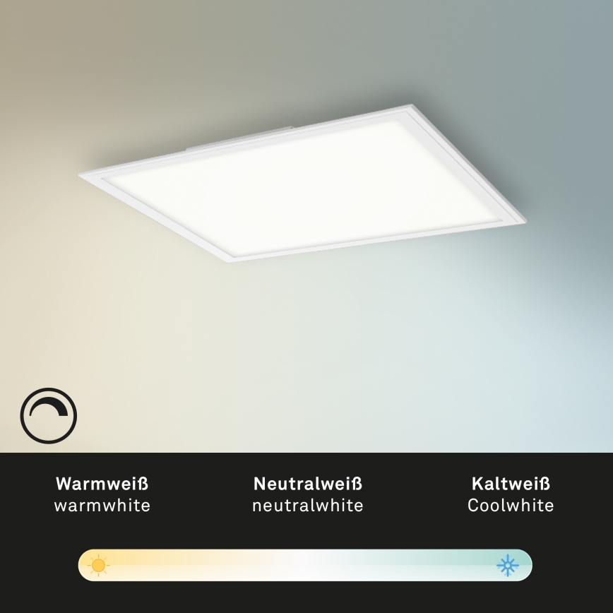 Briloner 7179-016 - LED Димируем плафон PIATTO LED/24W/230V 3000-6500K + дистанционно управление