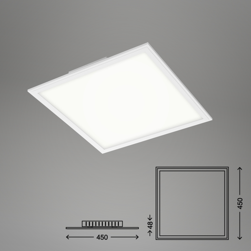 Briloner 7179-016 - LED Димируем плафон PIATTO LED/24W/230V 3000-6500K + дистанционно управление