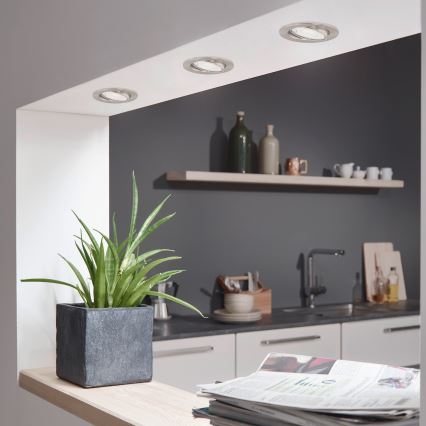 Briloner 7182-032-К-кт 3бр. LED димируеми лунички за баня 1xGU10/5W/230V IP23