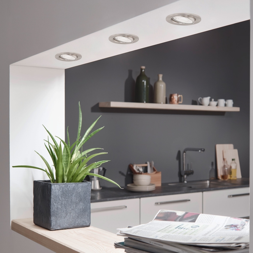 Briloner 7182-032-К-кт 3бр. LED димируеми лунички за баня 1xGU10/5W/230V IP23