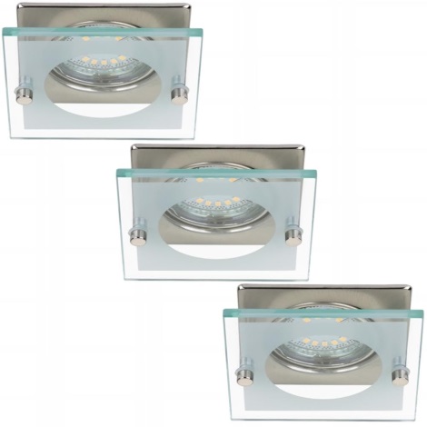 Briloner 7202-032 - Комплект 3x LED За баня Осветление за окачен таван ATTACH 1xGU10/4W/230V
