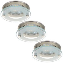 Briloner 7203-032 - Комплект 3x LED За баня Осветление за окачен таван ATTACH 3xGU10/4W/230V