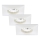 Briloner 7205-036 - К-кт 3x LED Лампа за вграждане в баня ATTACH LED/5W/230V IP44 бял