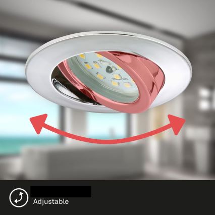 Briloner 7209-038 - К-кт 3x LED Лампа за вграждане в баня LED/5W/230V IP23
