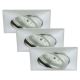Briloner 7210-039 - К-кт 3бр. LED лунички за вграждане в баня ATTACH 1xLED/5W/230V IP23
